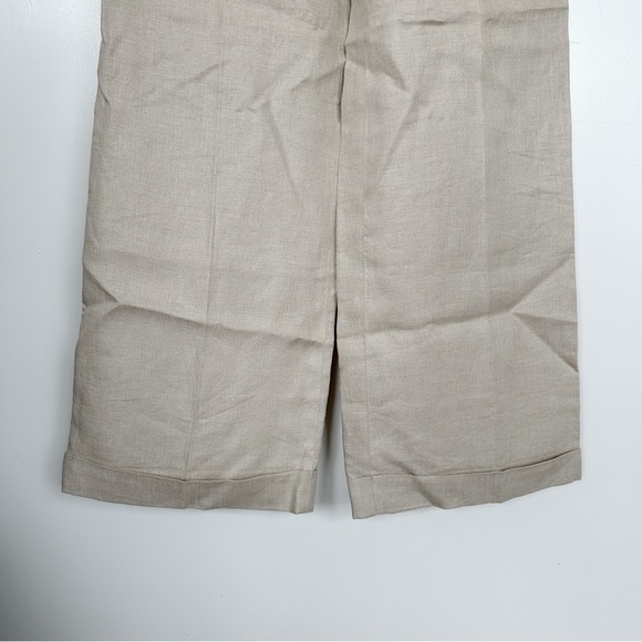 J. Crew Collection • 100% Linen Wide Leg Trousers - Picture 4 of 8